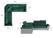 Universāls stūra dīvāns Federico, tumši brūns/krēmkrāsas cena un informācija | Stūra dīvāni | 220.lv