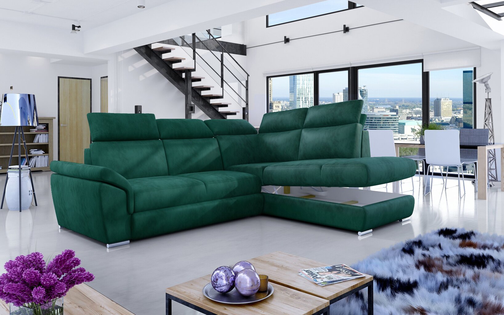 Mīksts stūra dīvāns Loreto V, krēmkrāsas цена и информация | Stūra dīvāni | 220.lv