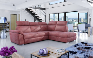 Мягкий угловой диван Loreto, розовый цена и информация | Угловые диваны | 220.lv