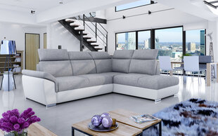 Мягкий угловой диван Loreto GD, светло-серый/белый цена и информация | Угловые диваны | 220.lv