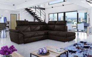 Мягкий угловой диван Loreto, темно-коричневый цена и информация | Угловые диваны | 220.lv