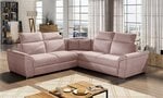Универсальный угловой диван Federico, светло-розовый