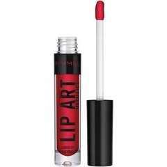 Lūpu krāsa Rimmel London Lip Art Metallics 2 ml, Once Bitten cena un informācija | Lūpu krāsas, balzāmi, spīdumi, vazelīns | 220.lv