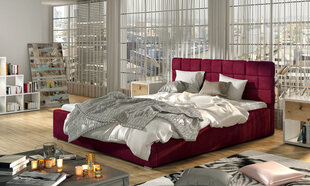 Кровать NORE Grand MTP, 200x200 см, красный цена и информация | Кровати | 220.lv