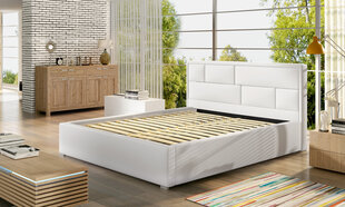 Кровать Latina MD, 200х200 см, белая цена и информация | Кровати | 220.lv