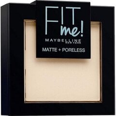 Maybelline Fit Me Matte Poreless Pressed Powder пудра 9 g, 110 Porcelain цена и информация | Пудры, базы под макияж | 220.lv