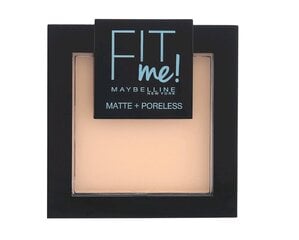 Kompakta grima bāze Maybelline New York Fit Me Matt & Poreless 9 g, 104 Soft Ivory, 104 Soft Ivory cena un informācija | Grima bāzes, tonālie krēmi, pūderi | 220.lv