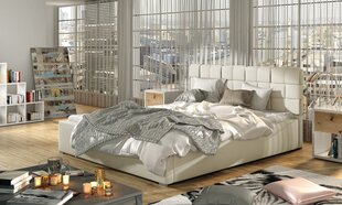 Кровать Grand MD, 160x200 см, кремовая цена и информация | Кровати | 220.lv