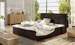 Кровать Latina MD, 140х200 см, гобелен, коричневая