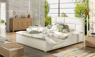 Кровать Latina MD, 200х200 см, кремовая цена и информация | Кровати | 220.lv