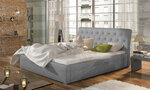 Кровать Milano MD, 200х200 см, серая
