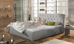 Кровать Milano MD, 200x200 см, светло-серая цена и информация | Кровати | 220.lv