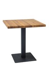 Столик Signal Meble Puro, 70 см, дуб/черного цвета цена и информация | Кухонные и обеденные столы | 220.lv
