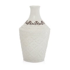 Кремовая керамическая ваза 20x20x34 см. цена и информация | ваза для цветов с подставкой 3 шт. | 220.lv