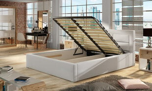 Кровать Rosano MTP, 160x200 см, гобелен, коричневая цена и информация | Кровати | 220.lv