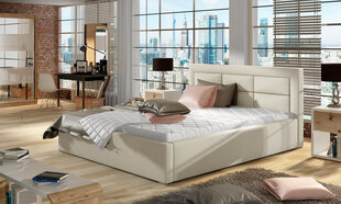 Кровать Rosano MTP, 160x200 см, кремовая цена и информация | Кровати | 220.lv