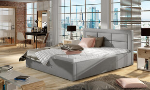 Кровать Rosano MTP, 140x200 см, серая цена и информация | Кровати | 220.lv