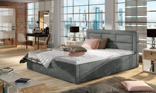 Кровать Rosano MD, 200х200 см, темно-серая цена и информация | Кровати | 220.lv
