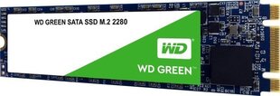 WD Green SSD 480GB M.2 2280 SATA III цена и информация | Внутренние жёсткие диски (HDD, SSD, Hybrid) | 220.lv