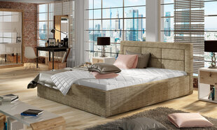 Кровать Rosano MD, 200х200 см, светло-коричневая цена и информация | Кровати | 220.lv