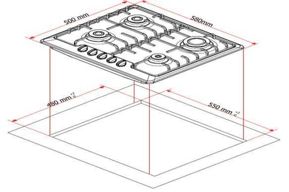 Schlosser HB602ZMTK cena un informācija | Plīts virsmas | 220.lv