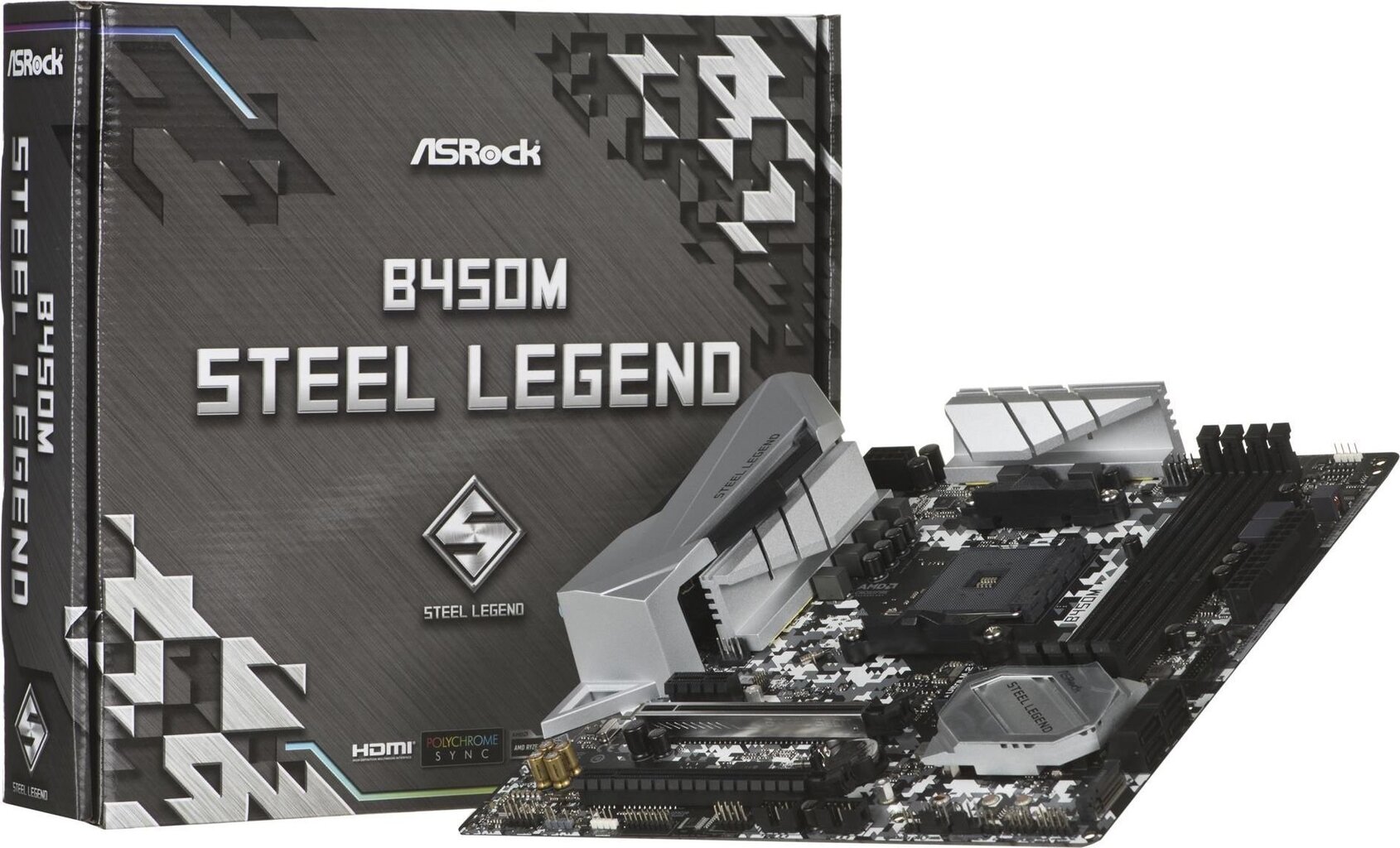 ASRock B450M Steel Legend cena un informācija | Mātesplates | 220.lv