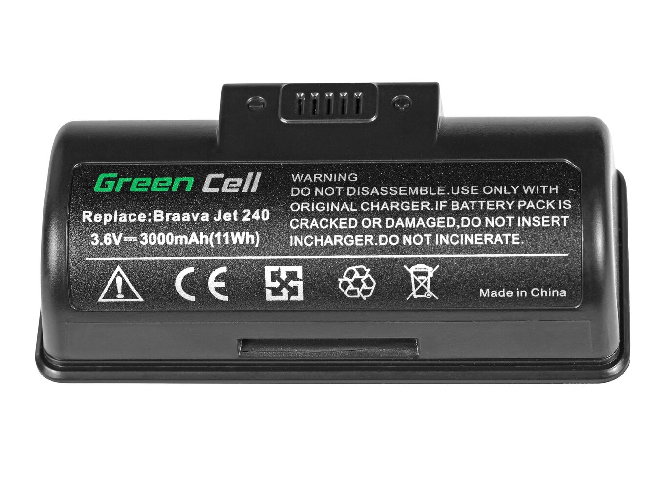 Green Cell Akumulators piemērots iRobot Braava Jet 240 BC674 4446040 3.6V 3Ah cena un informācija | Akumulatori putekļu sūcējiem | 220.lv