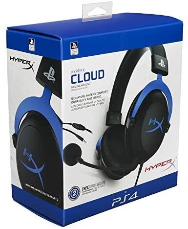 Austiņas ar Mikrofonu Hyperx Cloud PS4 Melns Zils cena un informācija | Austiņas | 220.lv