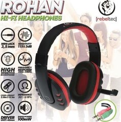 Rebeltec headphones ROHAN with microphone, 2 x jack 3,5mm cena un informācija | Austiņas | 220.lv