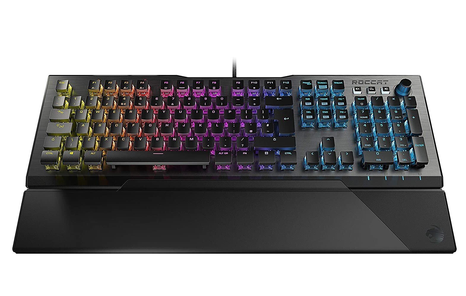 Spēļu klaviatūra ar vadu Roccat Vulcan 120 AIMO, ENG, melns cena un informācija | Klaviatūras | 220.lv