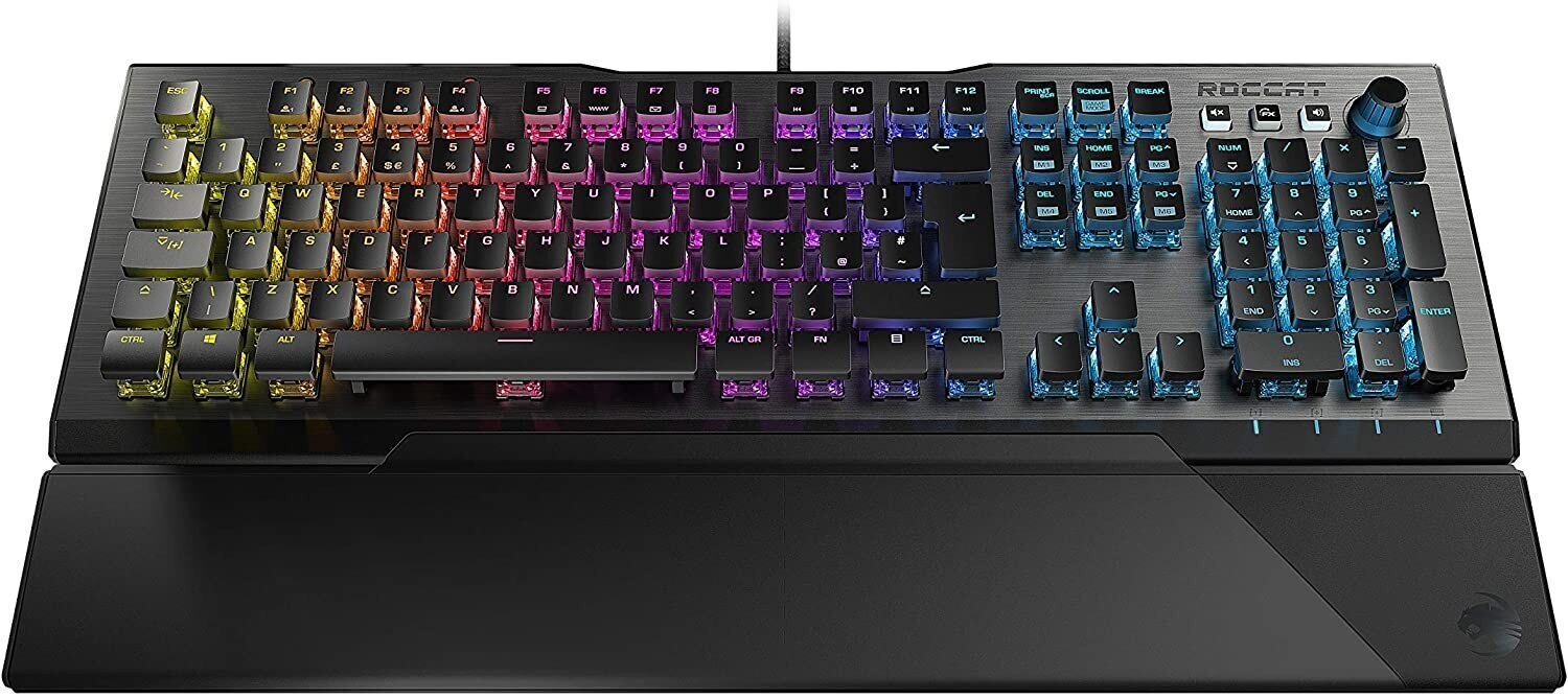 Spēļu klaviatūra ar vadu Roccat Vulcan 120 AIMO, ENG, melns cena un informācija | Klaviatūras | 220.lv