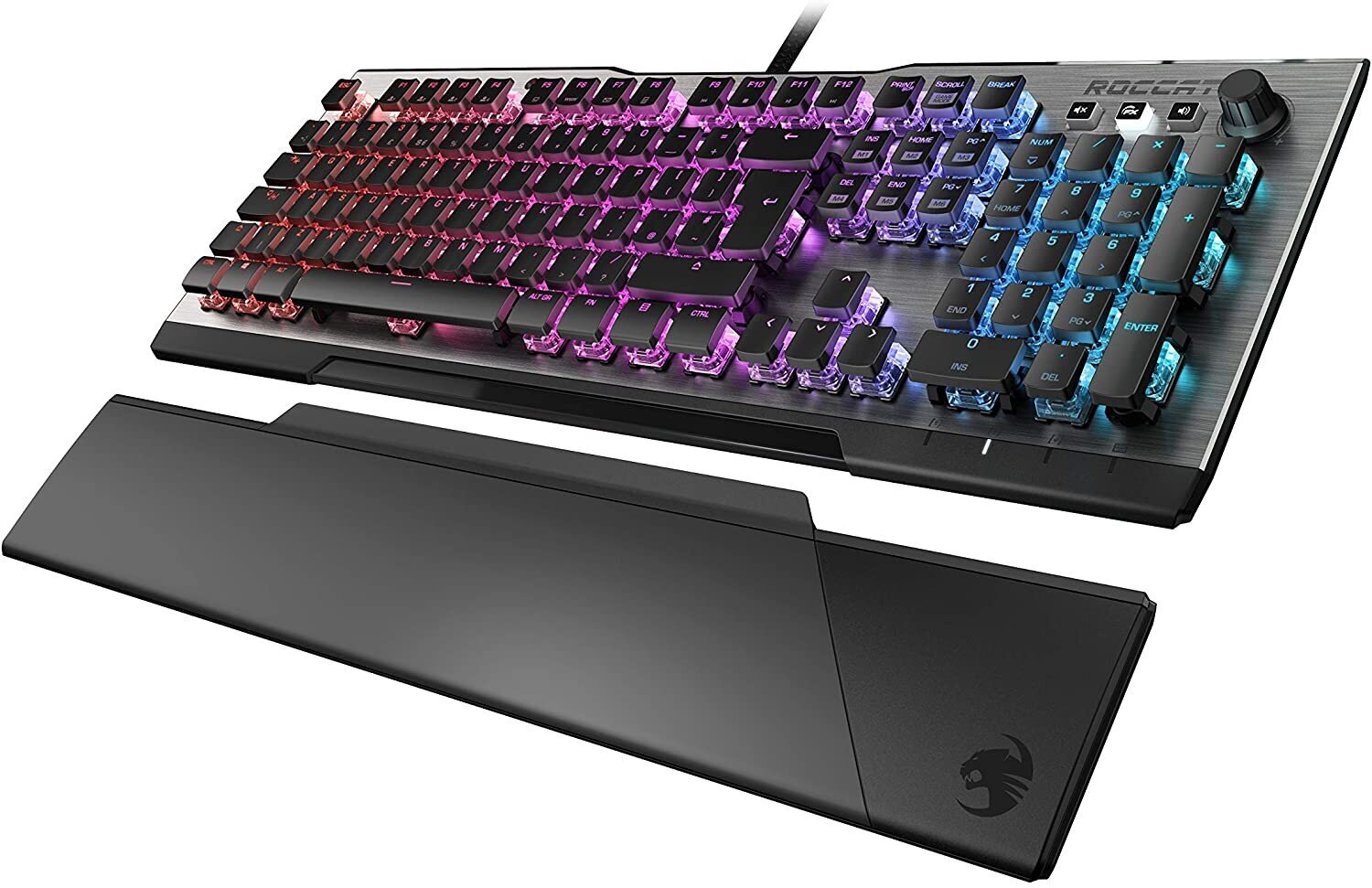 Spēļu klaviatūra ar vadu Roccat Vulcan 120 AIMO, ENG, melns cena un informācija | Klaviatūras | 220.lv