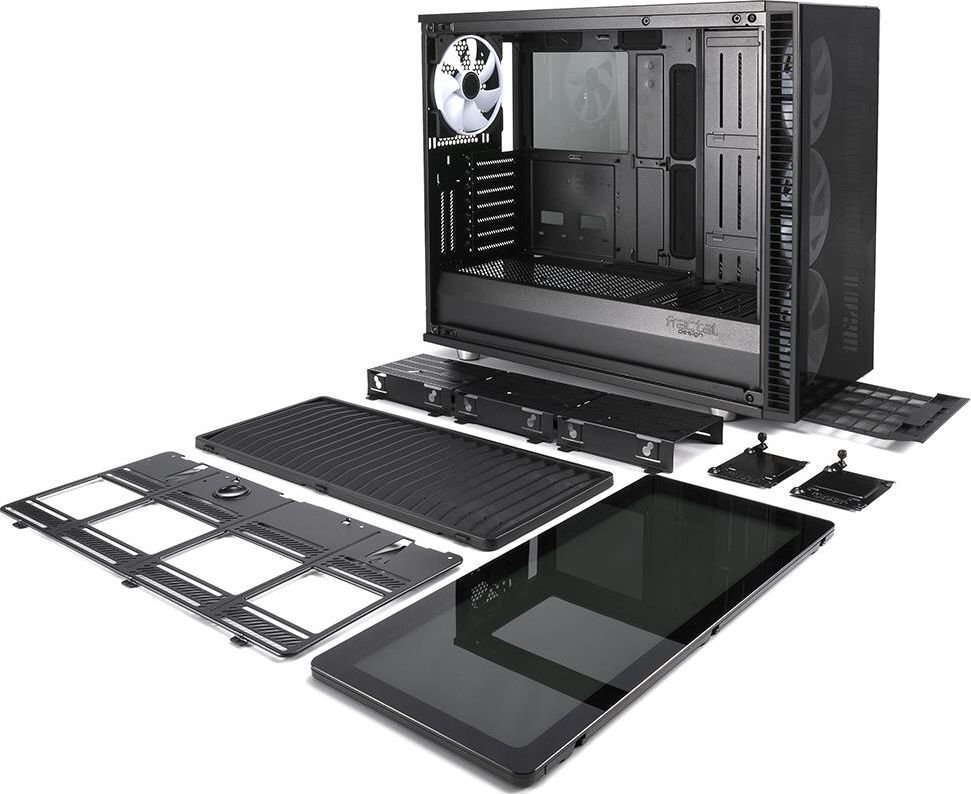 Fractal Design FD-CA-DEF-S2V-RGB-BKO-TGD cena un informācija | Datoru korpusi | 220.lv