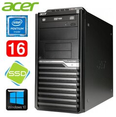 Acer Veriton M4610G MT G630 16GB 120SSD DVD WIN10 cena un informācija | Stacionārie datori | 220.lv