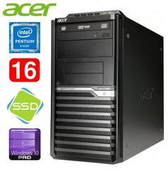 Acer Veriton M4610G MT G630 16GB 120SSD DVD WIN10Pro цена и информация | Стационарные компьютеры | 220.lv
