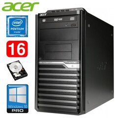 Acer Veriton M4610G MT G630 16GB 250GB DVD WIN10Pro cena un informācija | Stacionārie datori | 220.lv