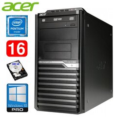 Acer Veriton M4610G MT G630 16GB 500GB DVD WIN10Pro cena un informācija | Stacionārie datori | 220.lv