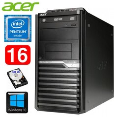 Acer Veriton M4610G MT G630 16GB 500GB DVD WIN10 cena un informācija | Stacionārie datori | 220.lv