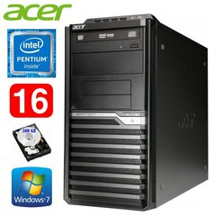 Acer Veriton M4610G MT G630 16GB 500GB DVD WIN7Pro cena un informācija | Stacionārie datori | 220.lv