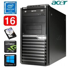 Acer Veriton M4610G MT G630 16GB 500GB GT710 2GB DVD WIN10 цена и информация | Стационарные компьютеры | 220.lv