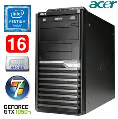 Acer Veriton M4610G MT G630 16GB 960SSD GTX1050Ti 4GB DVD WIN7Pro cena un informācija | Stacionārie datori | 220.lv