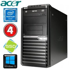 Acer Veriton M4610G MT G630 4GB 120SSD DVD WIN10 cena un informācija | Stacionārie datori | 220.lv