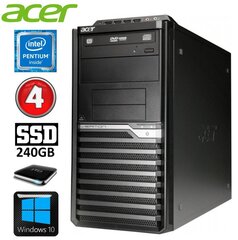 Acer Veriton M4610G MT G630 4GB 240GB+1TB DVD WIN10 цена и информация | Стационарные компьютеры | 220.lv