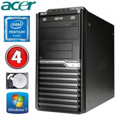 Acer Veriton M4610G MT G630 4GB 250GB DVD WIN7Pro cena un informācija | Stacionārie datori | 220.lv