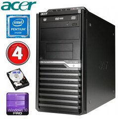 Acer Veriton M4610G MT G630 4GB 500GB DVD WIN10Pro cena un informācija | Stacionārie datori | 220.lv
