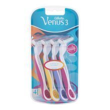Одноразовые бритвы для женщин Gillette Simply Venus 3 Plus 4 штуки цена и информация | Косметика и средства для бритья | 220.lv