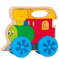 Деревянный локомотив Woody, 93036 цена и информация | Игрушки для малышей | 220.lv