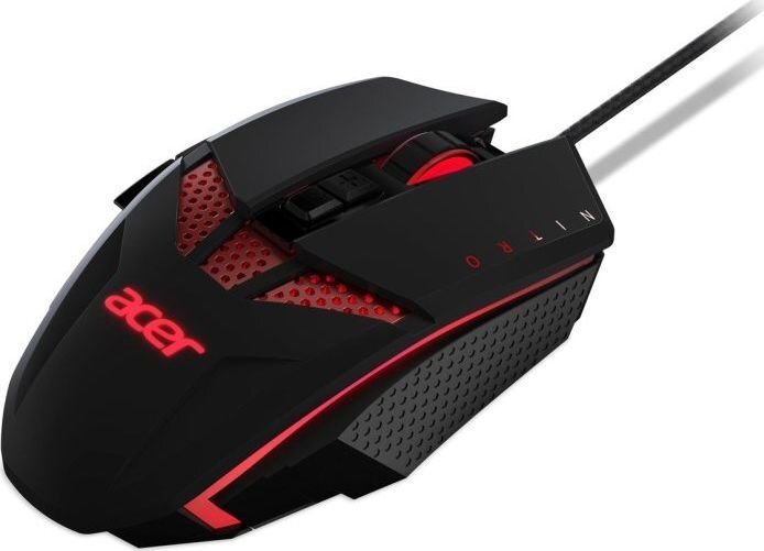 Spēļu pele ar vadu Acer Nitro, 4000 DPI cena un informācija | Peles | 220.lv