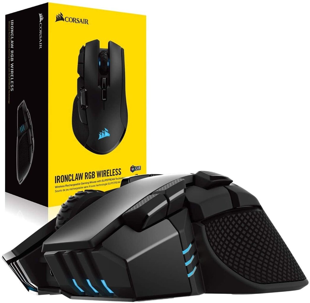 Corsair Gaming Ironclaw RGB Black цена и информация | Peles | 220.lv