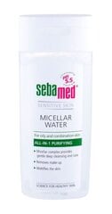 Очищающая мицеллярная вода для жирной и смешанной кожи Sebamed Sensitive Skin 200 мл цена и информация | Средства для очищения лица | 220.lv